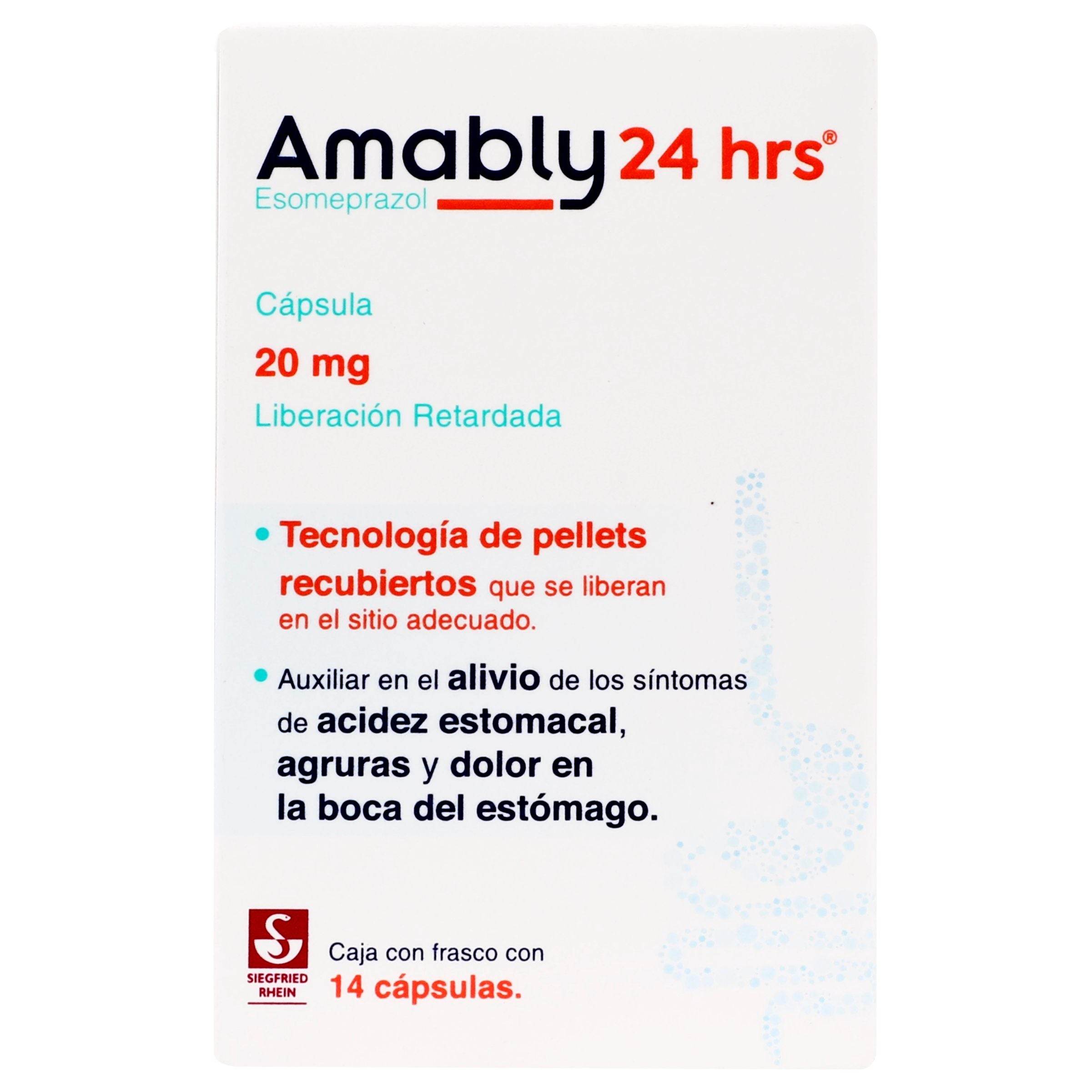 Amably 20Mg Con 14 Capsulas (Esomeprazol) 7501300421487