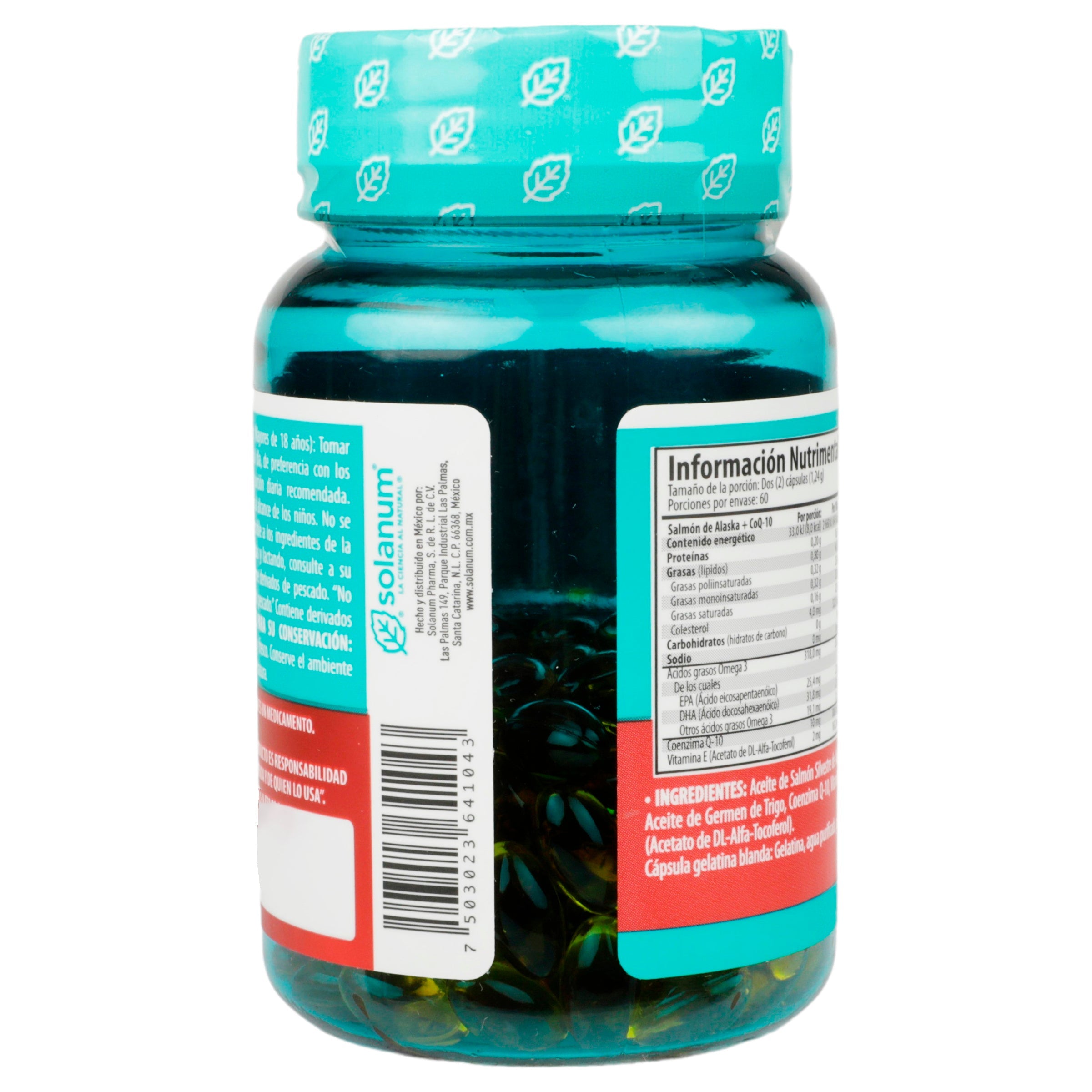 Omega 3 Salmon +Vitamina-E +Coq Con 120 Capsulas 7503023641043