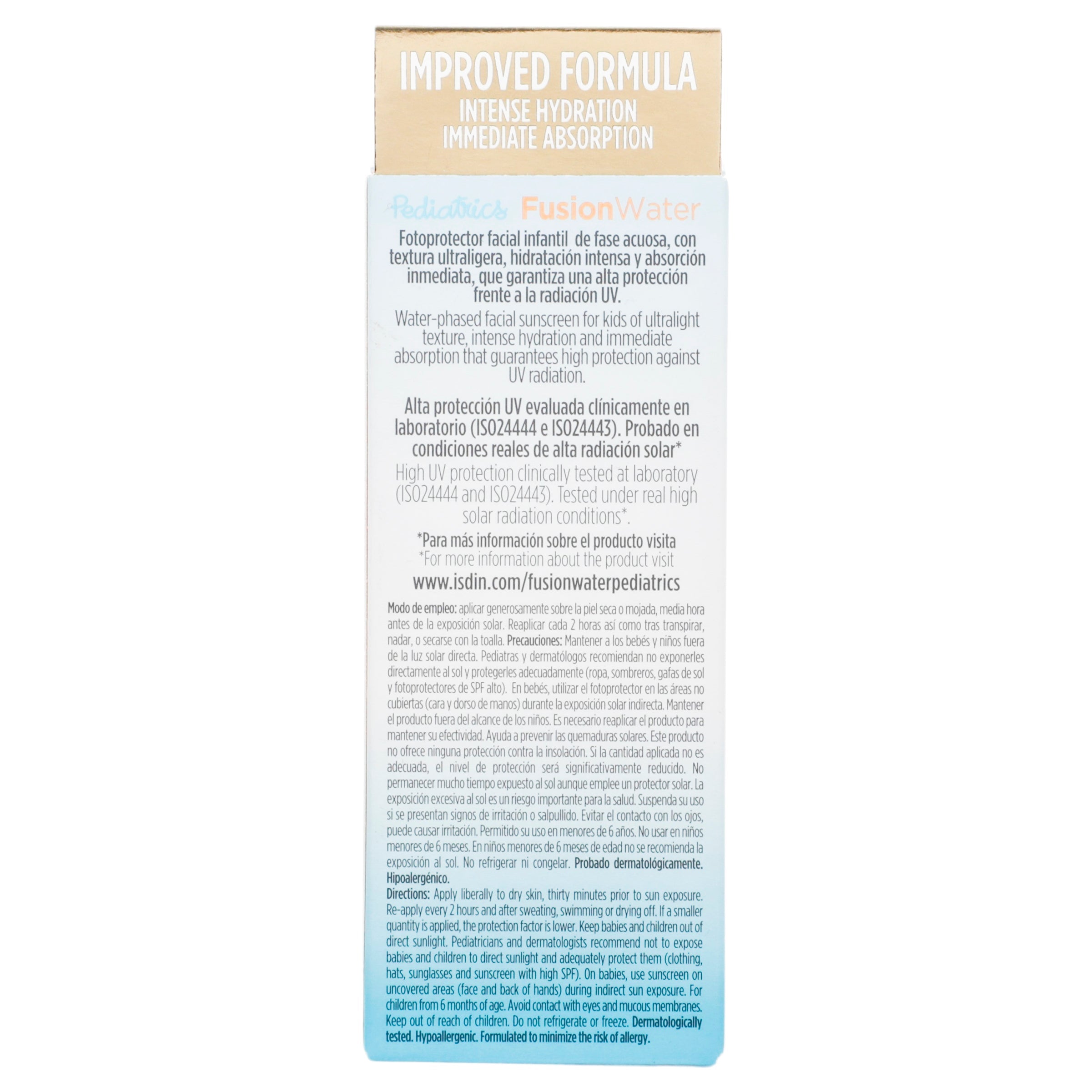 Isdin Fotoprotector Pediátrico Fusionwater 50 Ml Sfp50+ 8429420196377