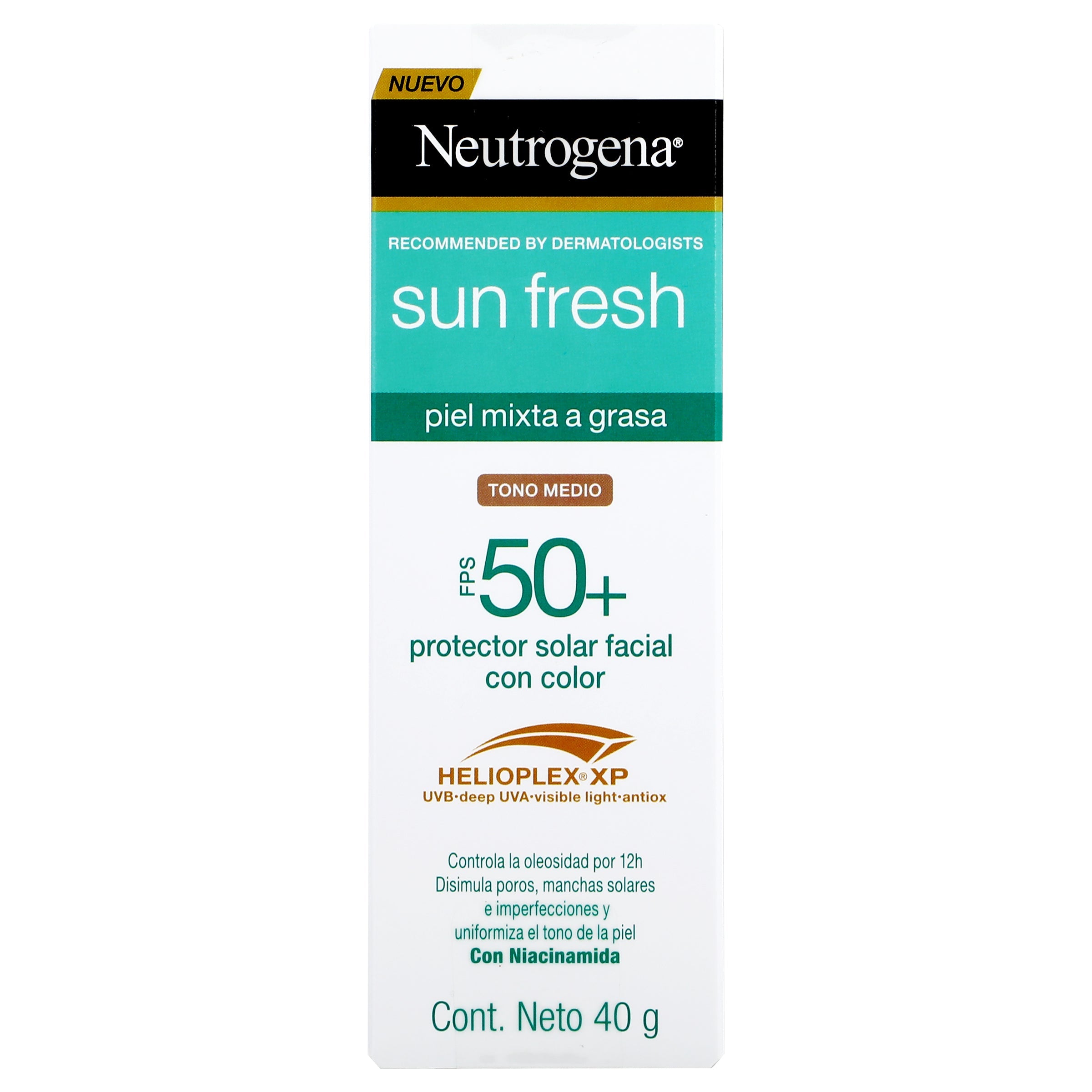 Protector Solar Ar Neutrogena Sun Fresh Piel Mixta Fps 50+ Tono B 7891010253219
