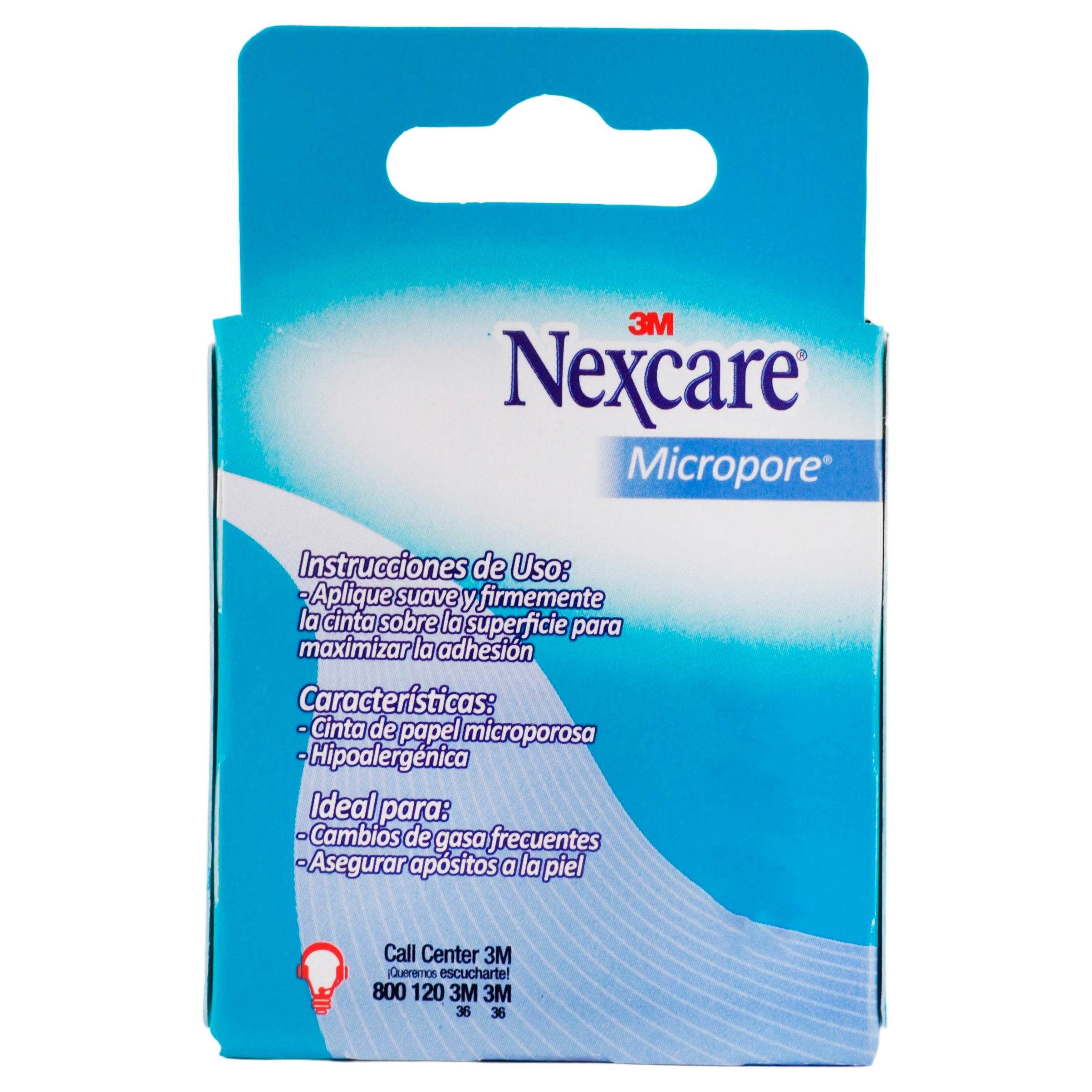 Cinta Microporosa Nexcare Piel 2.5X5Cm 7501023104223