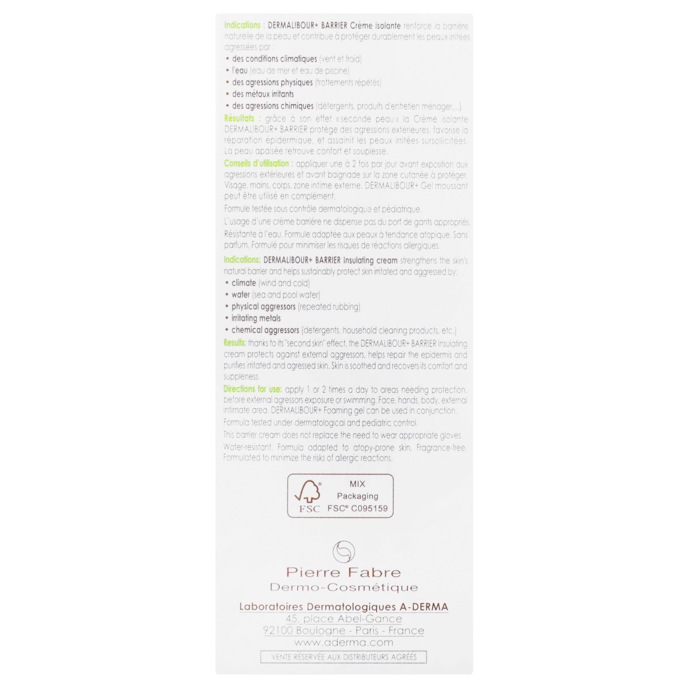 A-Derma Dermalibour Crema Protectora 50Ml 3282770108712