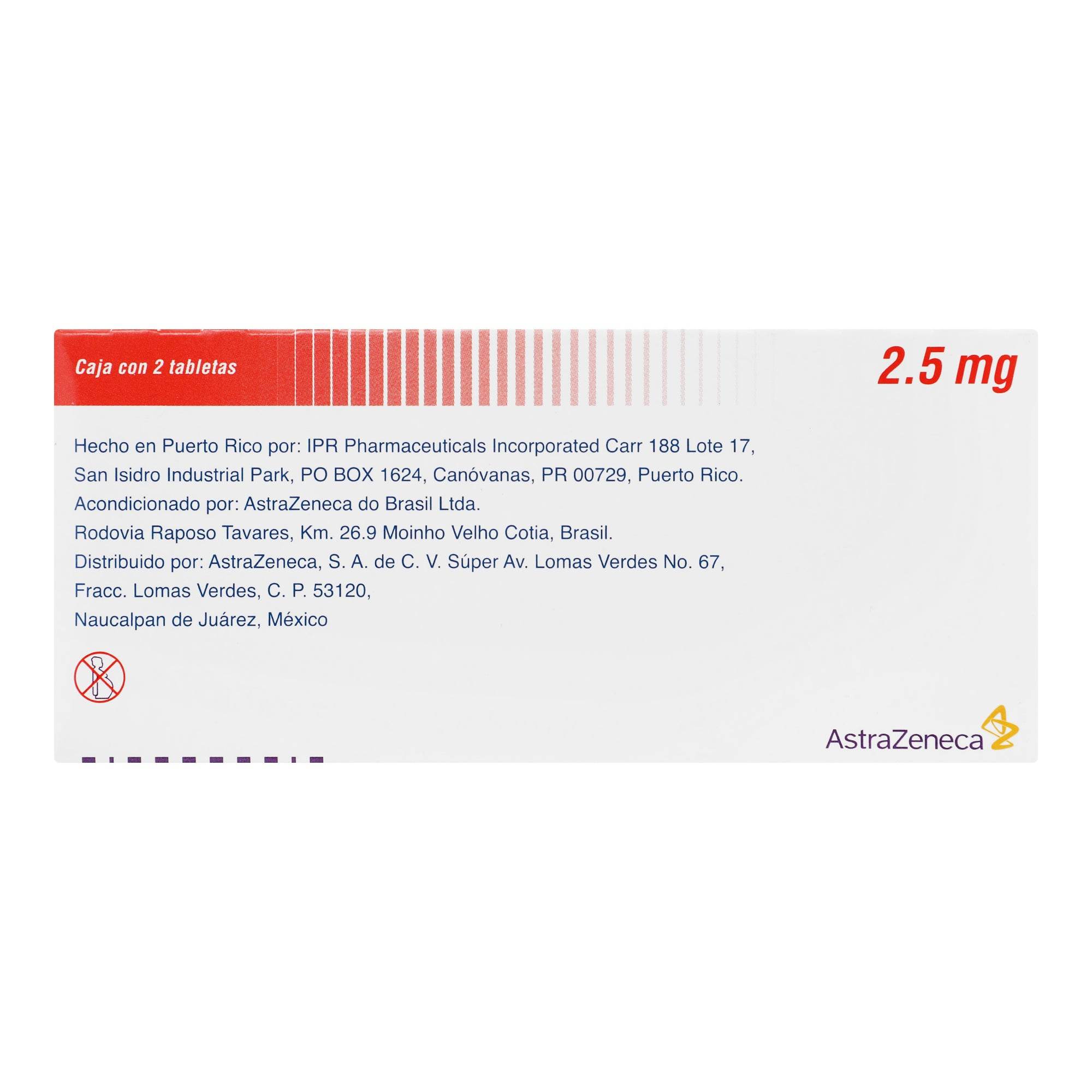 Zomig (Zomitriptilano) Tabletas 2.5Mg Con 2 7501324403520