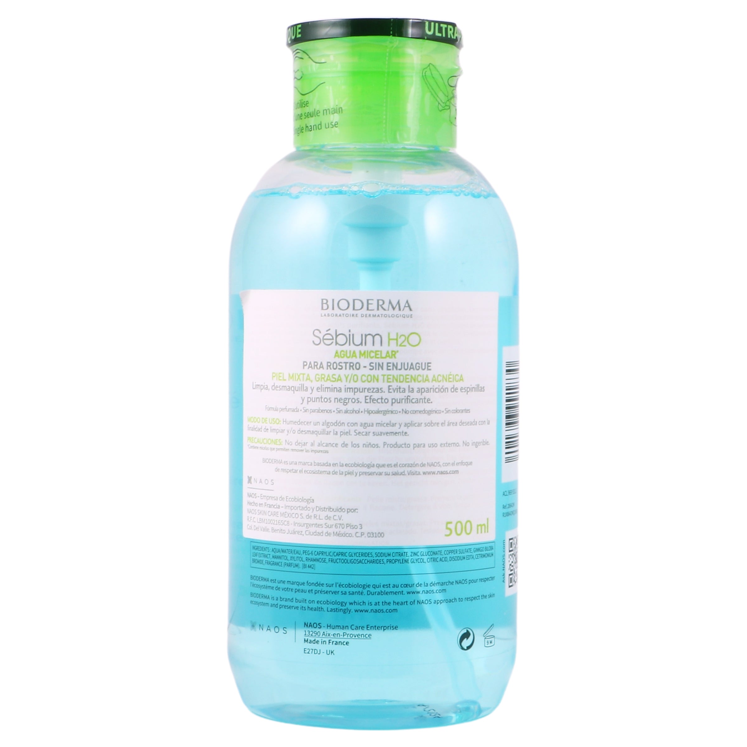 Bioderma Agua Micelar Sebium H2O 500 Ml 3401396991830