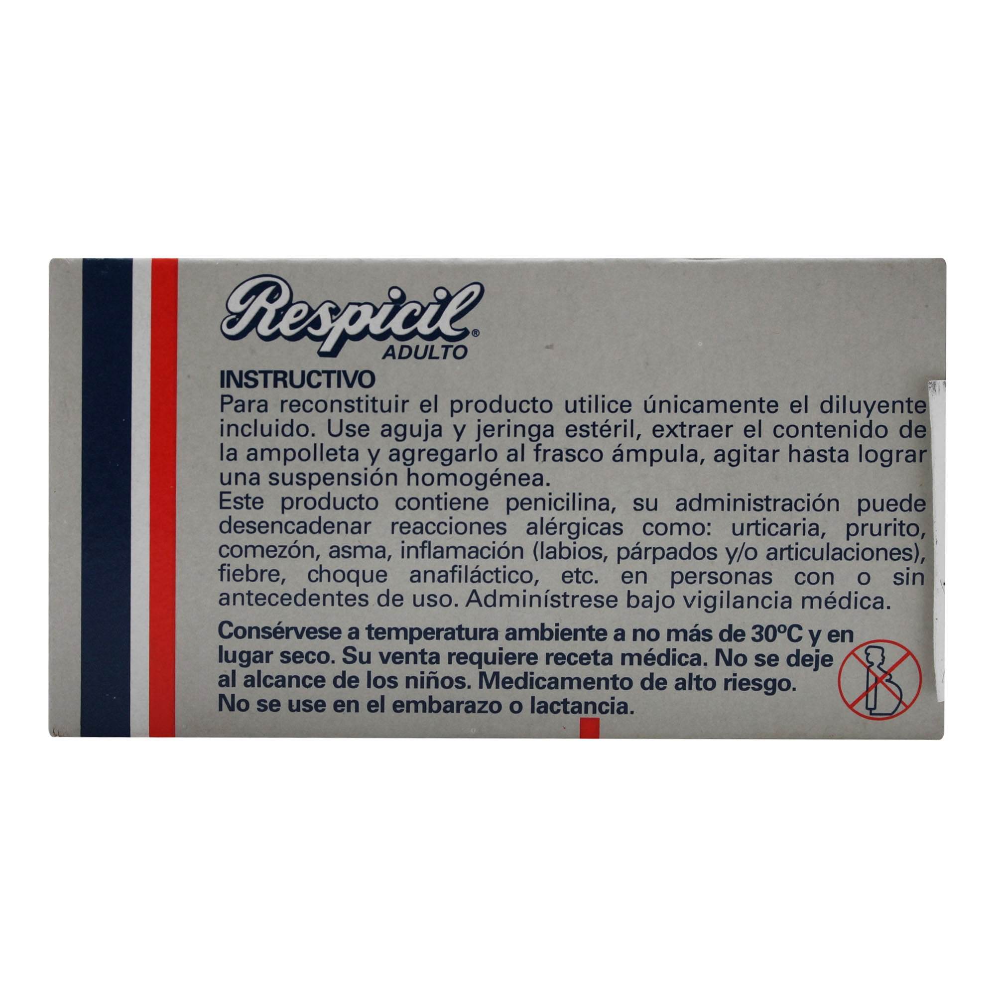 Respicil Ad Frasco 100 000Unid/500Mg 5Ml Ampulas (Bencilpenicilina/Metamizol Sodico) 75005689