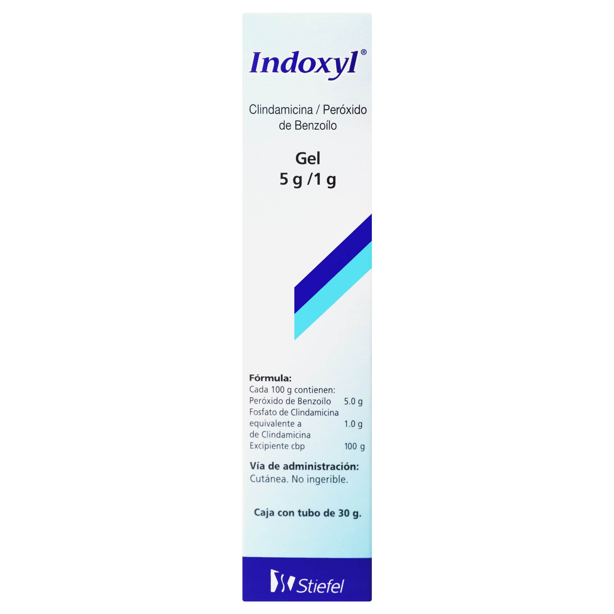 Indoxyl Gel 5G/1G 30G (Clindamcina/Peroxido De Benzoilo) 7501406829002