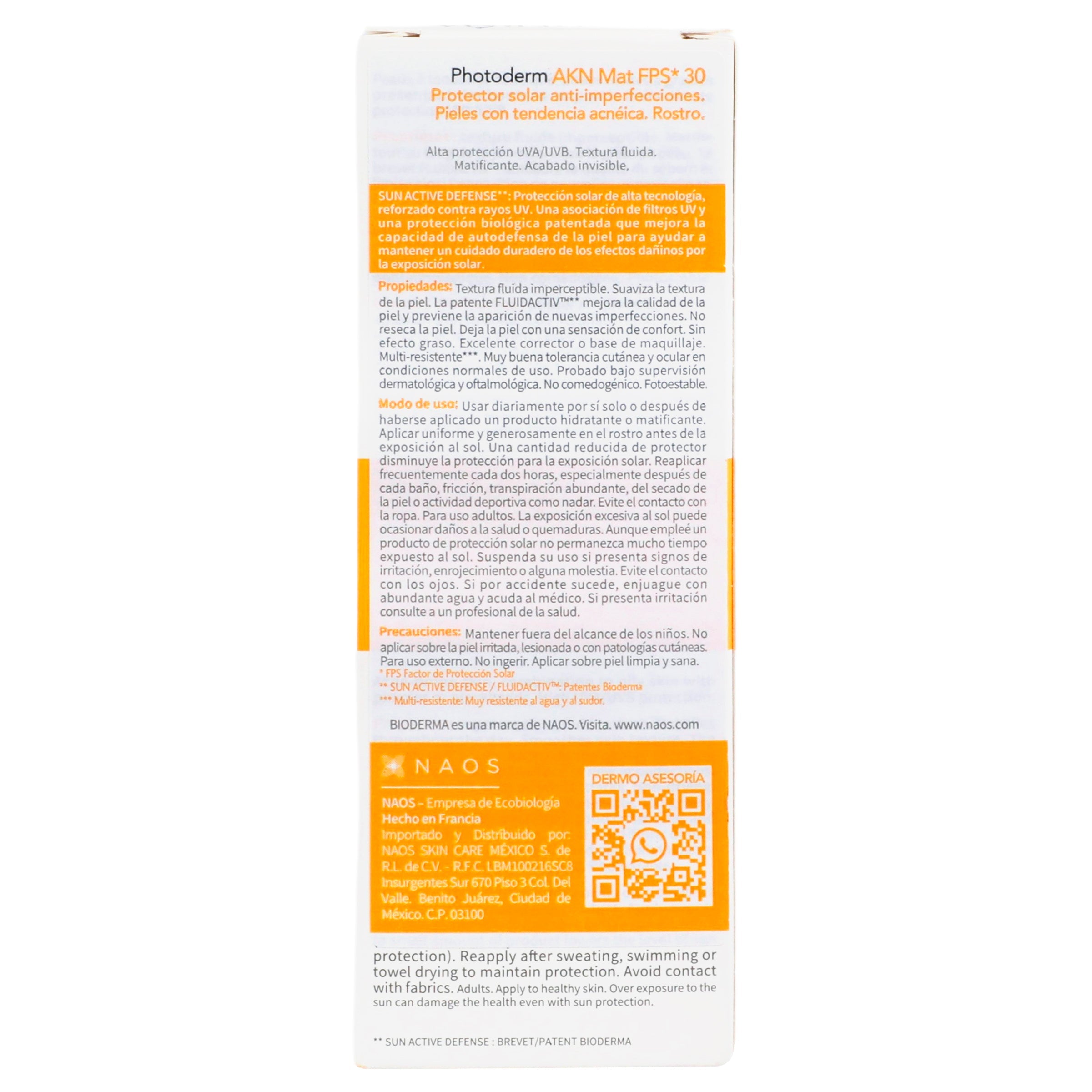 Protector Solar Ar Photoderm Akn Mat Piel Mixta Spf30+ 40 Ml 3701129803691