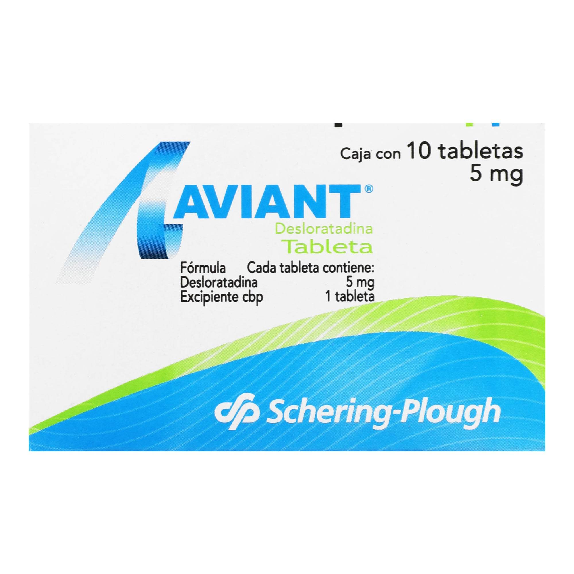 Aviant 5Mg Con 10 Tabletas (Desloratadina) 7501050600316