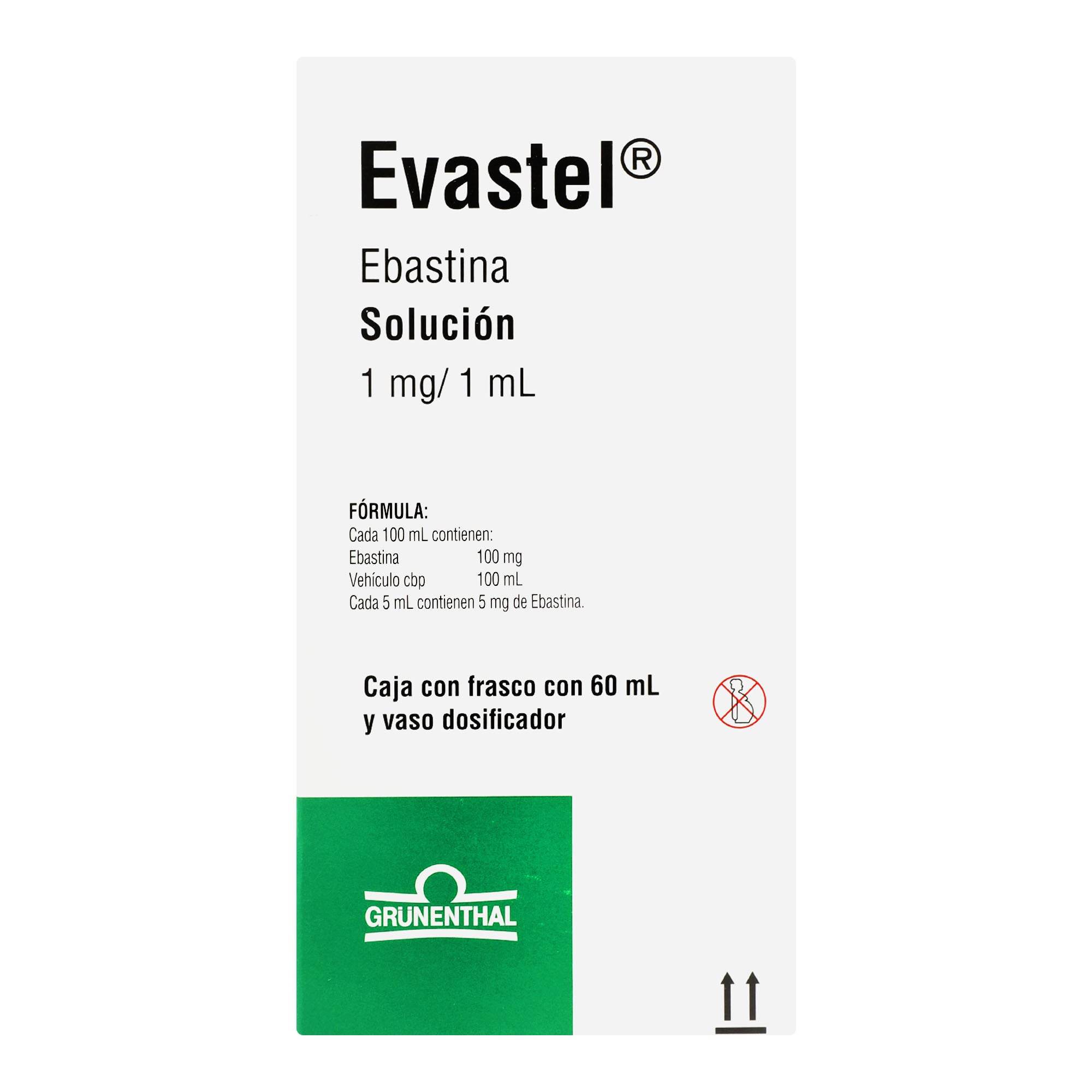 Evastel Solución 1Mg/Ml 60Ml (Ebastina) 7501289500029