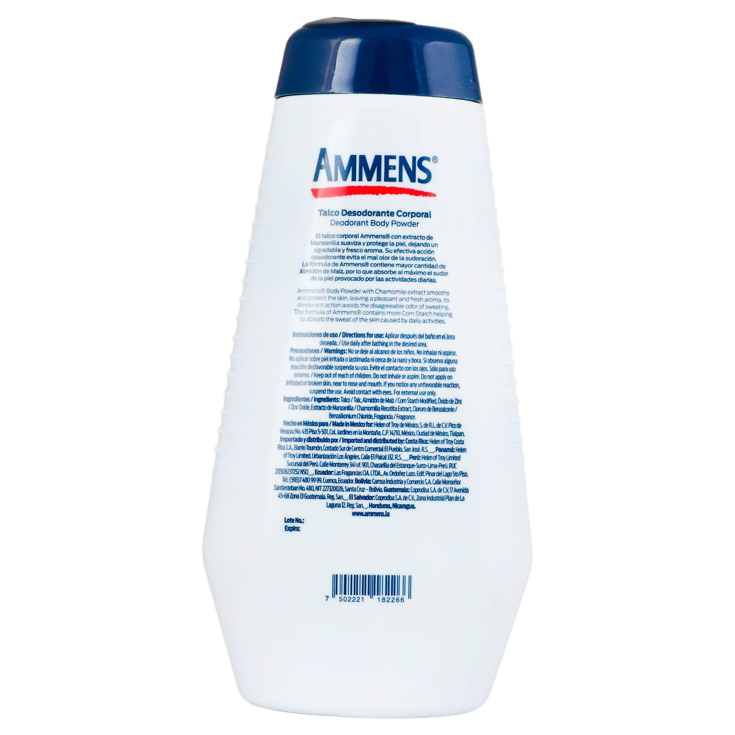 Talco Ammens Corporal Manzanilla 250G 7502221182266