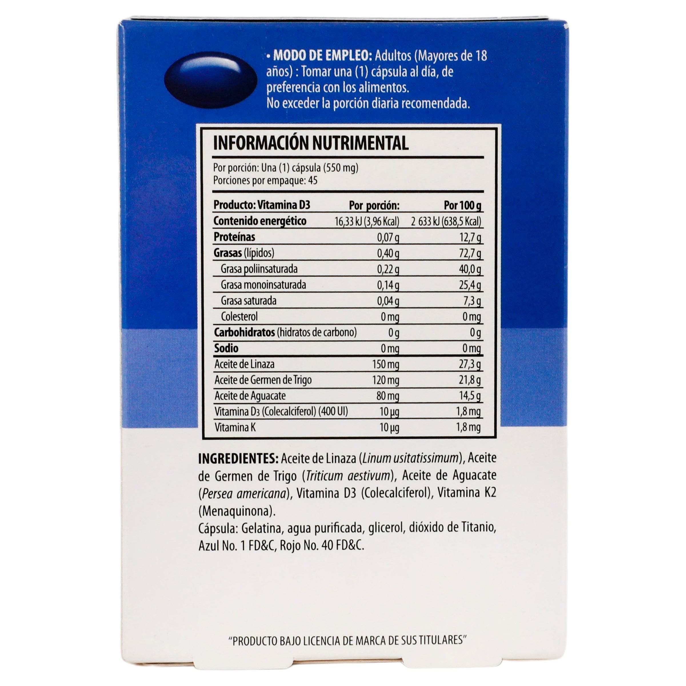 Solanum (Colecalciferol/Vitamina K) Capsulas Con 45 7503023641913