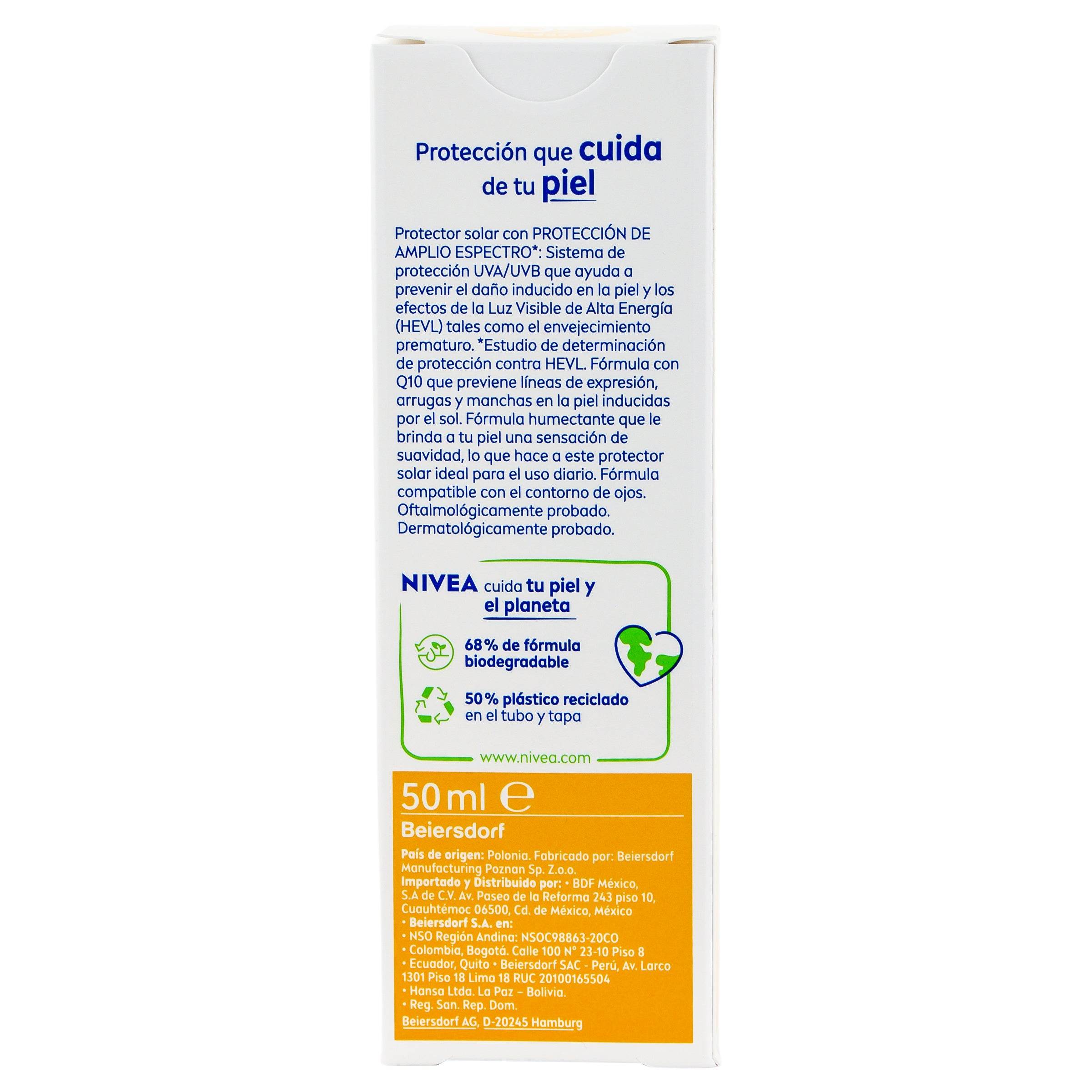 Protector Nivea Sun Facial Anti Edad Fps50 50Ml 4005900935847