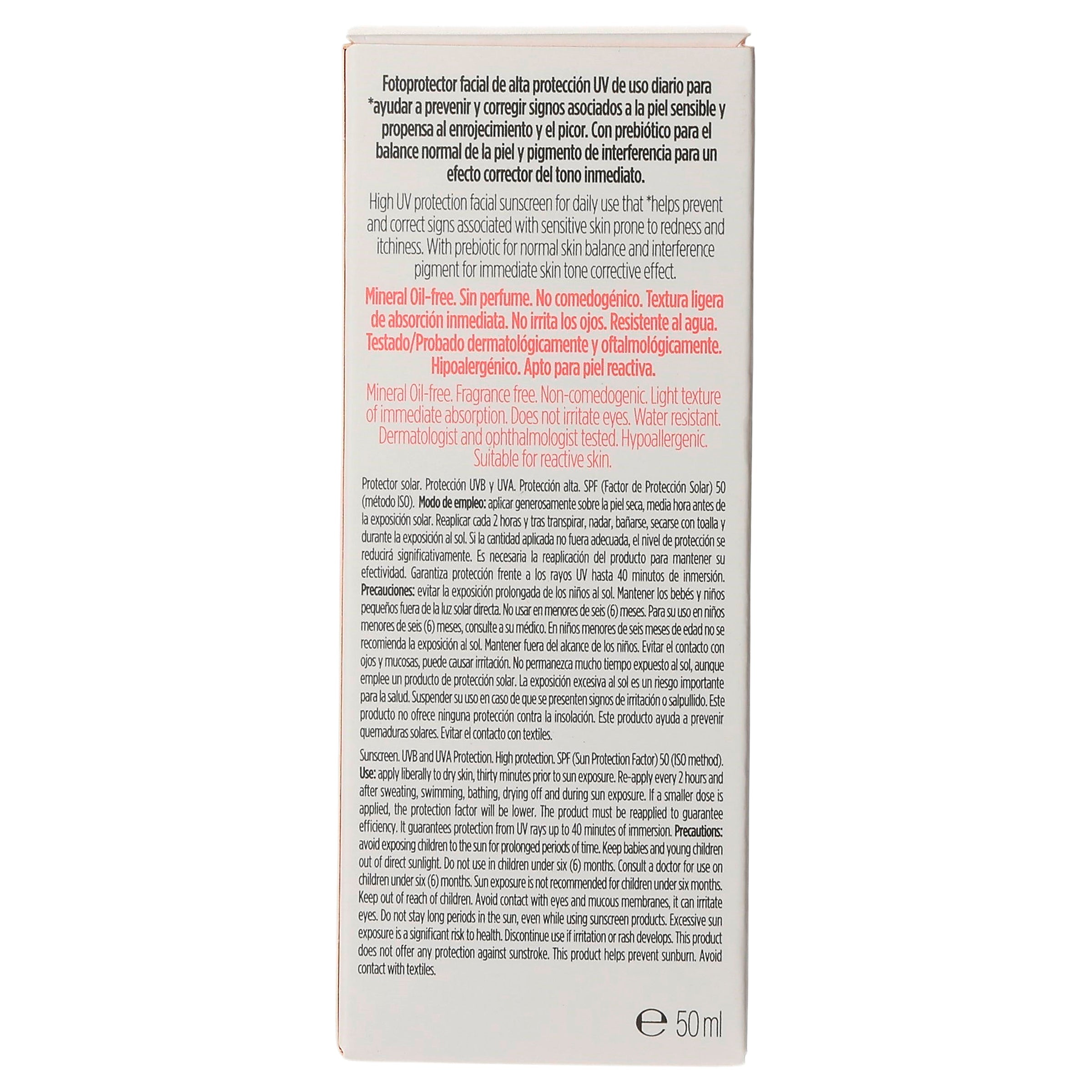 Isdin Fotoprotector Redness Fps 50+ 50 Ml 8429420245341