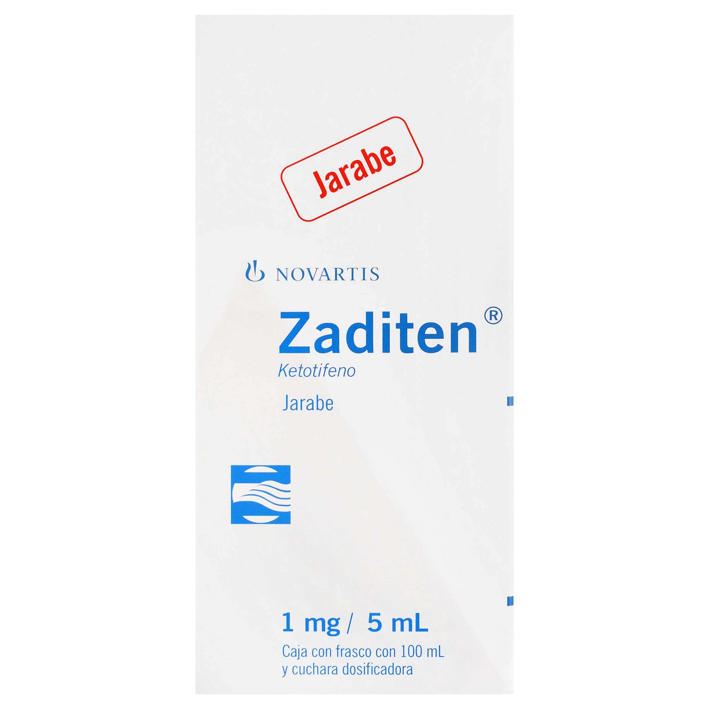 Zaditen Jarabe 1Mg/5Mg 100Ml (Ketotifeno) 7501124856601