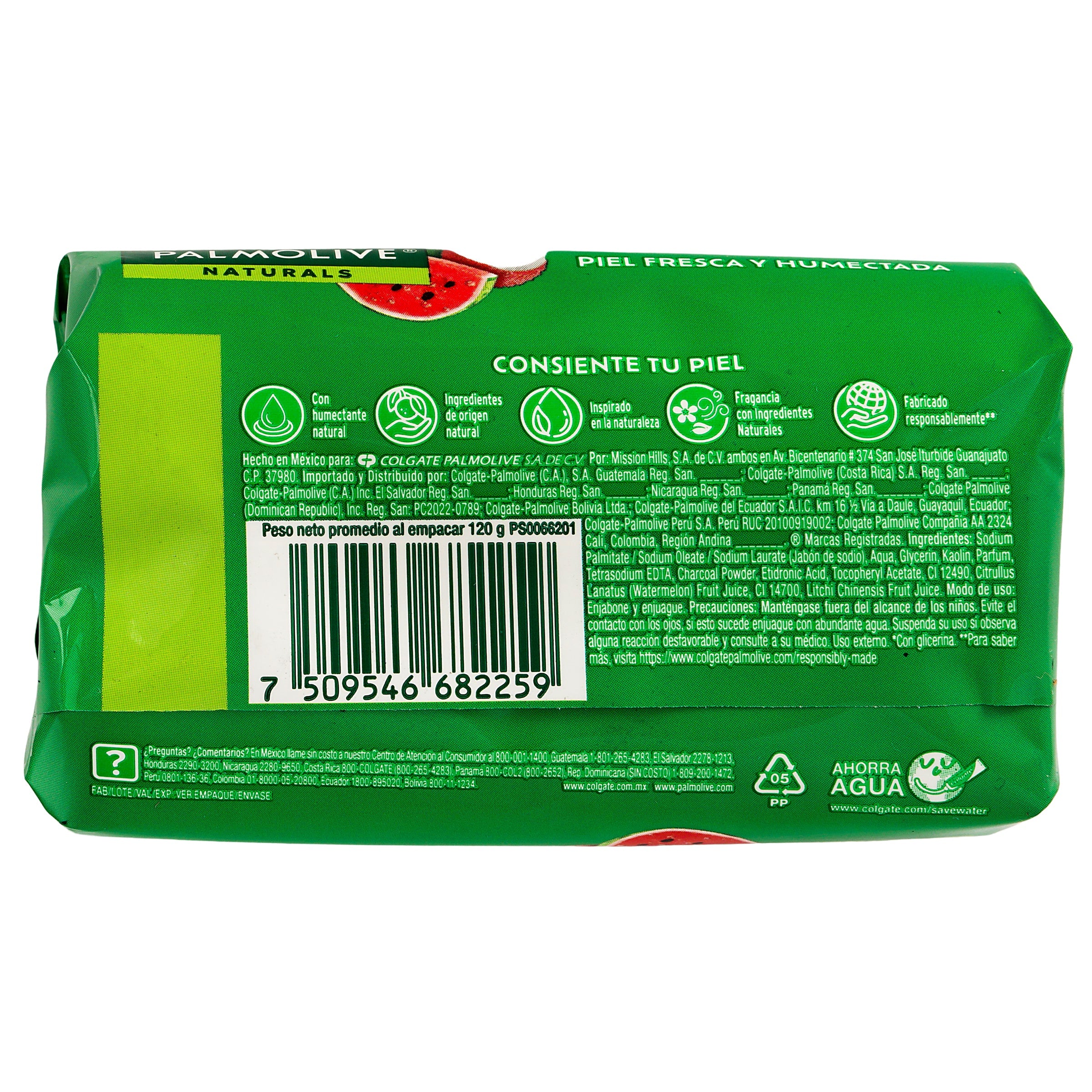 Jabón Palmolive Natural Sandia-Lyche 120G 7509546682259