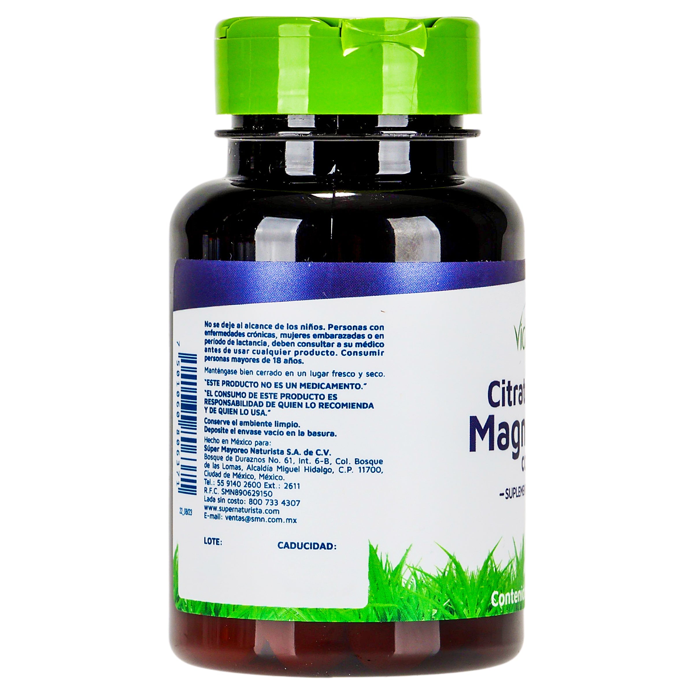 Citrato De Magnesio Con Zinc Con 60 Tabletas Suplemento Alimenticio 7501060806371