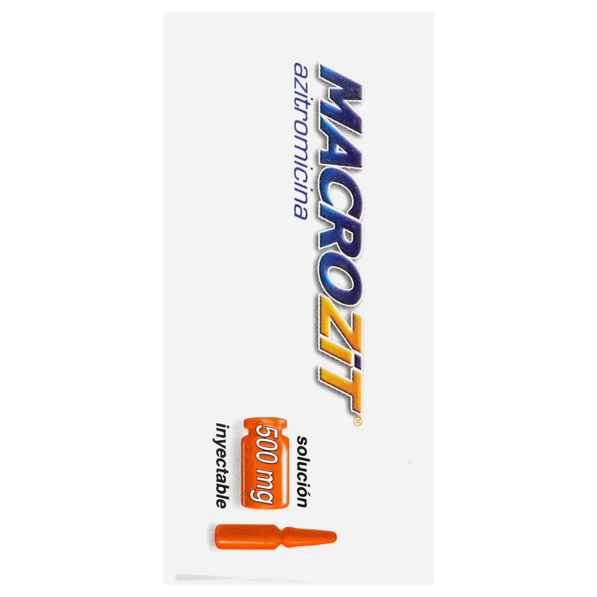 Macrozit 500Mg Con 1 Ampulas (Azitromicina) 7501299308332
