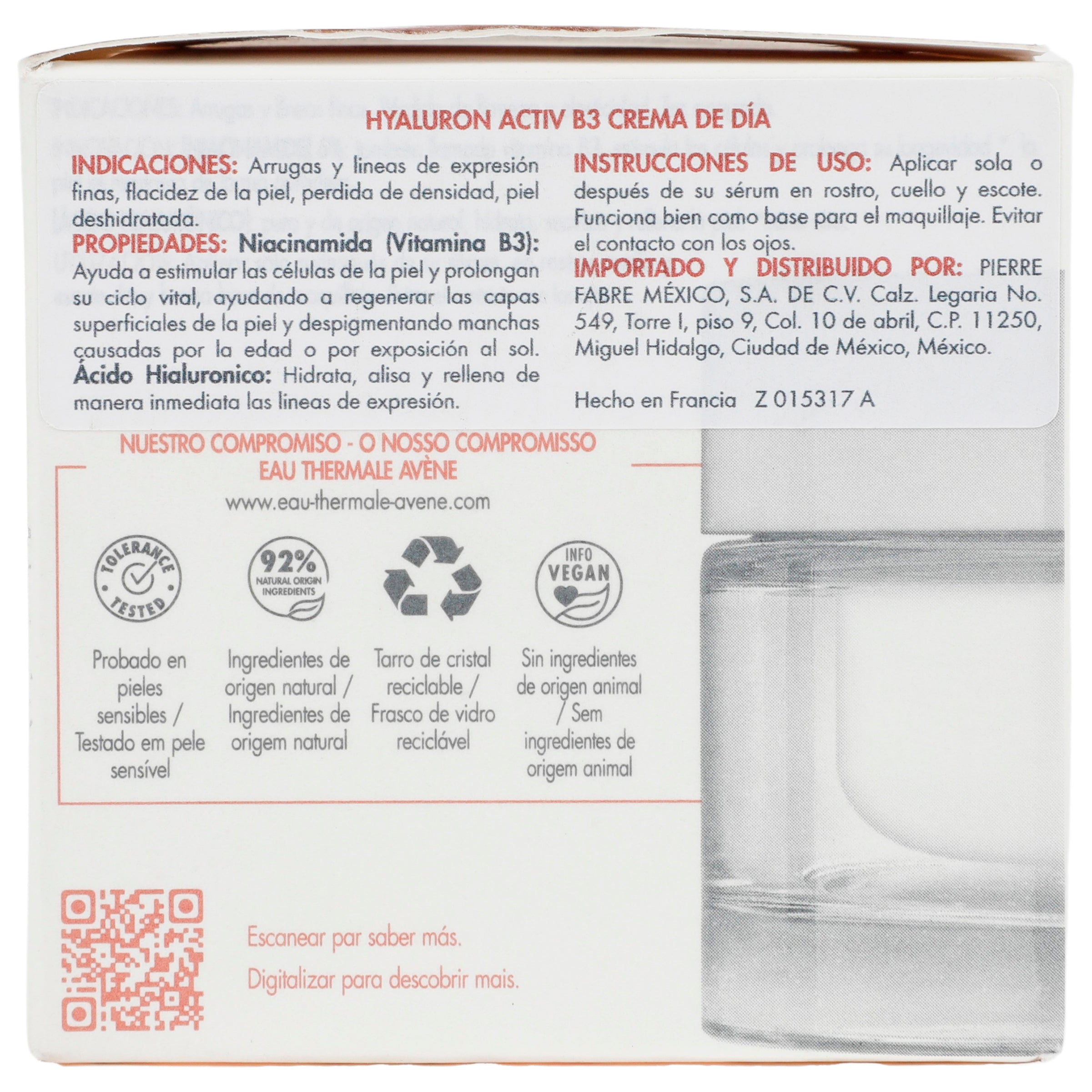 Crema Avene Hyaluron Actb3 Dia 50 Ml 3282770153170