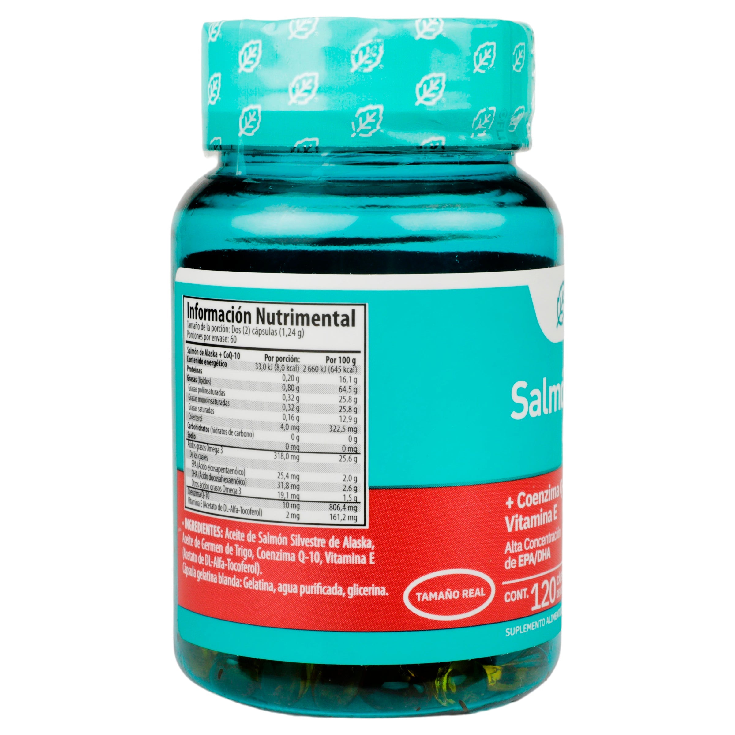 Omega 3 Salmon +Vitamina-E +Coq Con 120 Capsulas 7503023641043