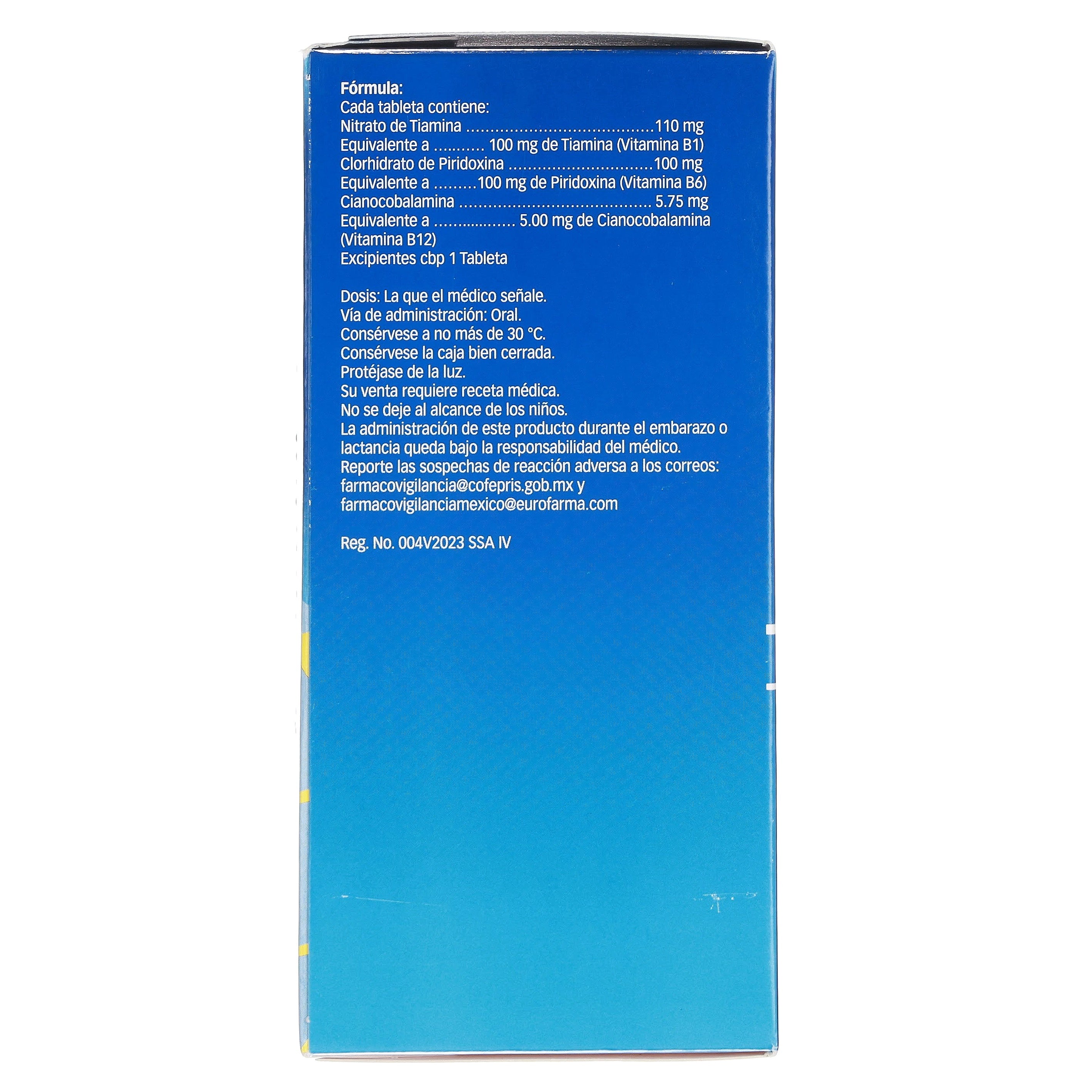 Belluno 100 / 100 / 5 Mg Con 60 Tabletas 7891317030520