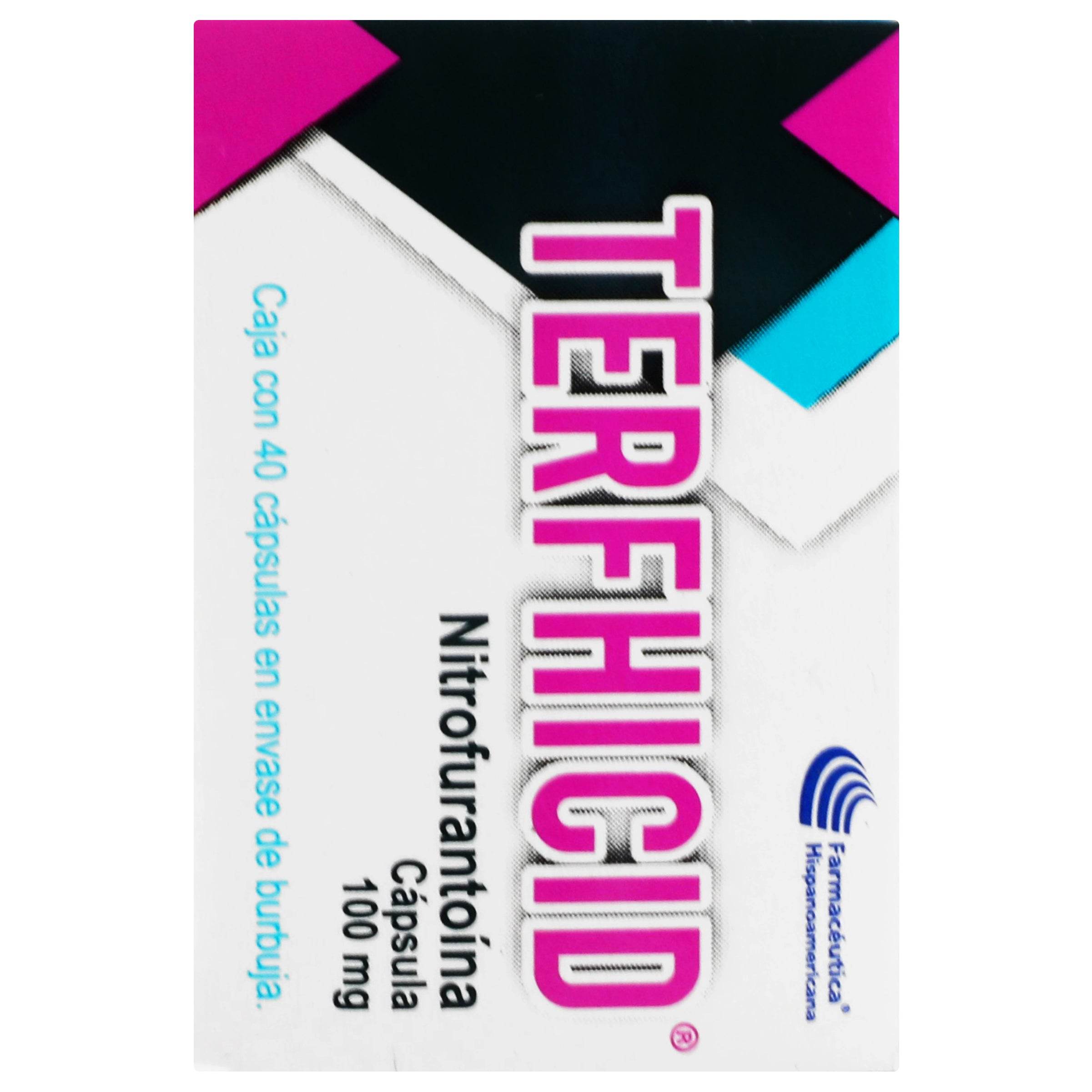 Terfhicid (Nitrofurantoina) Capsulas 100Mg Con 40 7502213042325