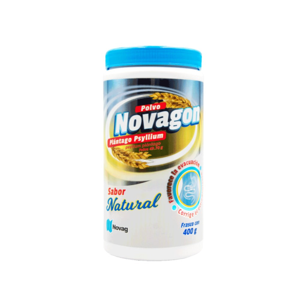 Psyllum Plantago 49.70 Gr Natural 400 Gr Polvo Novagon 7501075713770