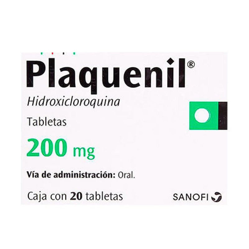 Plaquenil 200 Mg Con 20 Tabletas