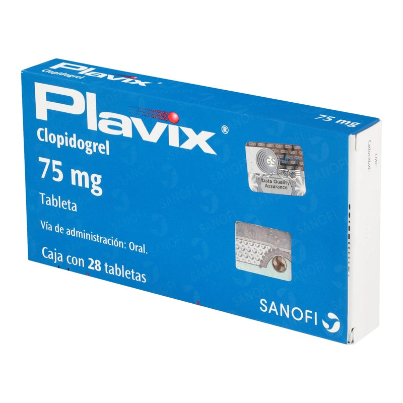 Plavix 75 Mg Con 28 Comprimidos