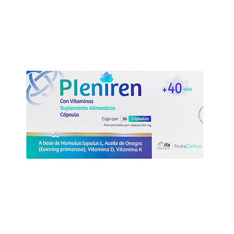Pleniren 551 Mg Con 30 Capsulas Suplemento Alimenticio