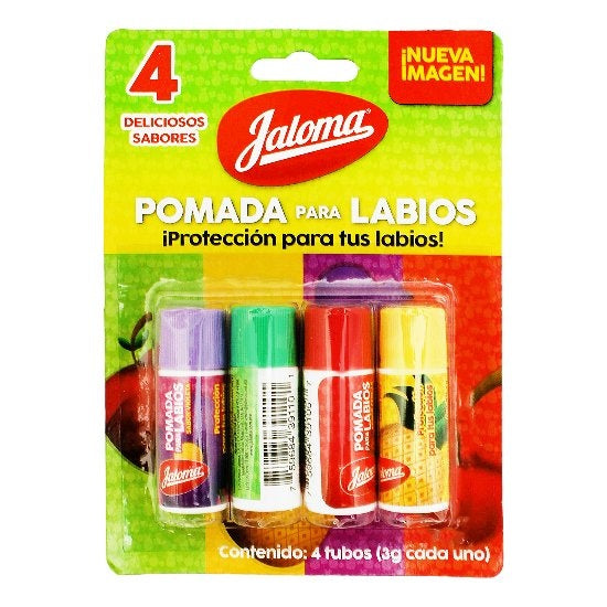 Pomada Para Labios (Jaloma) Blister C/4 Pzs 3G 759684391354