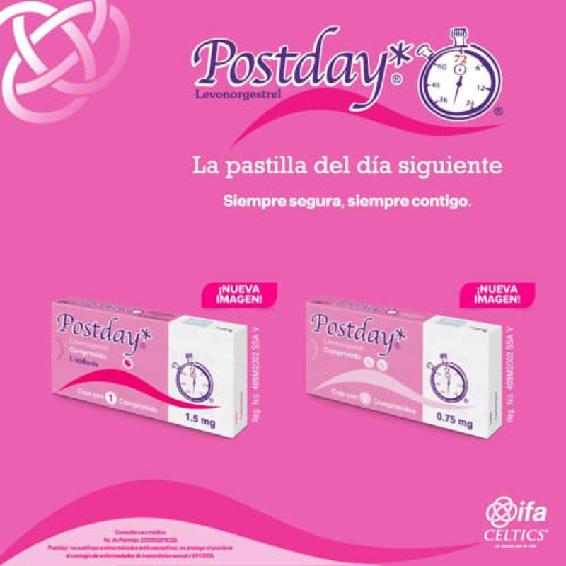 Postday 0.75 Mg Con 2 Comprimidos