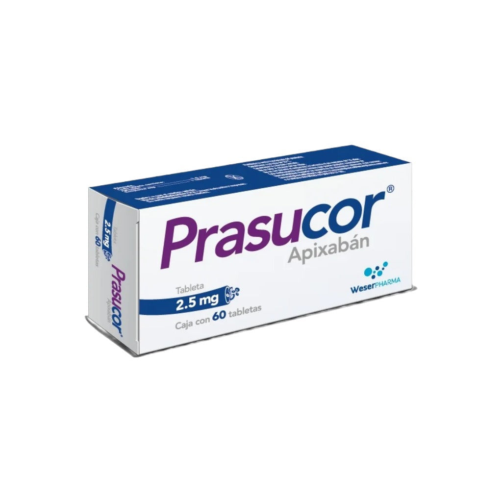 Prasucor 2.5 Mg Con 60 Tabletas 7501300450647
