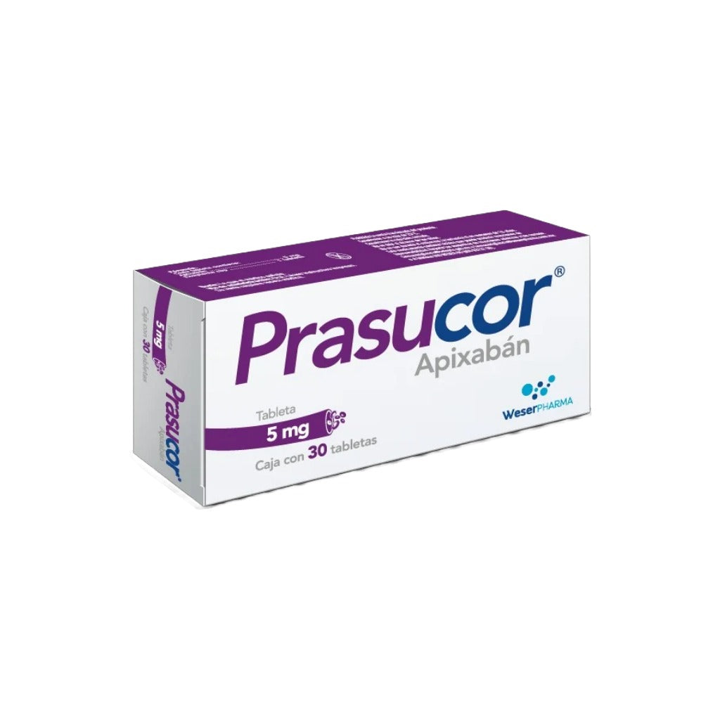 Prasucor 5 Mg Con 30 Tabletas 7501300450654
