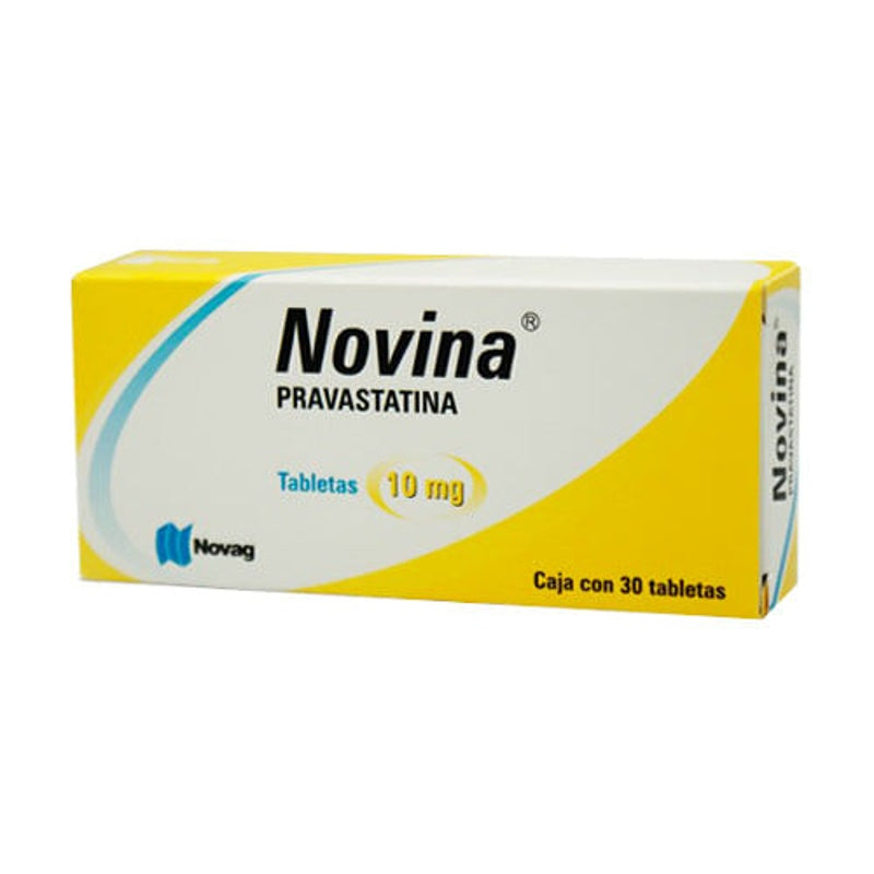 Pravastatina 10 Mg Con 30 Tabletas Novina