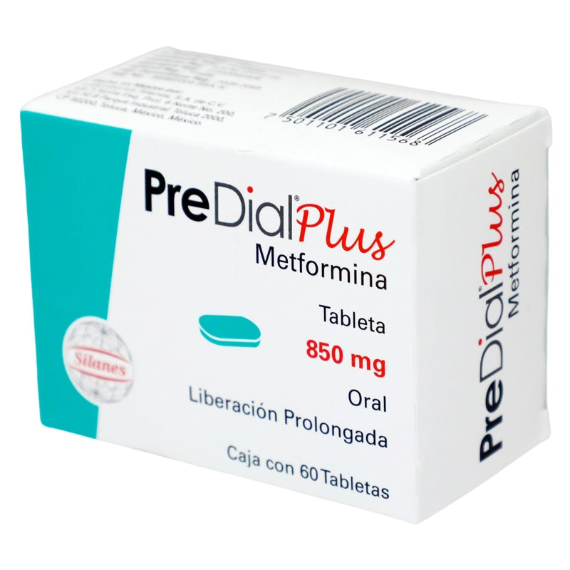 Predial Plus 850 Mg Con 60 Tabletas