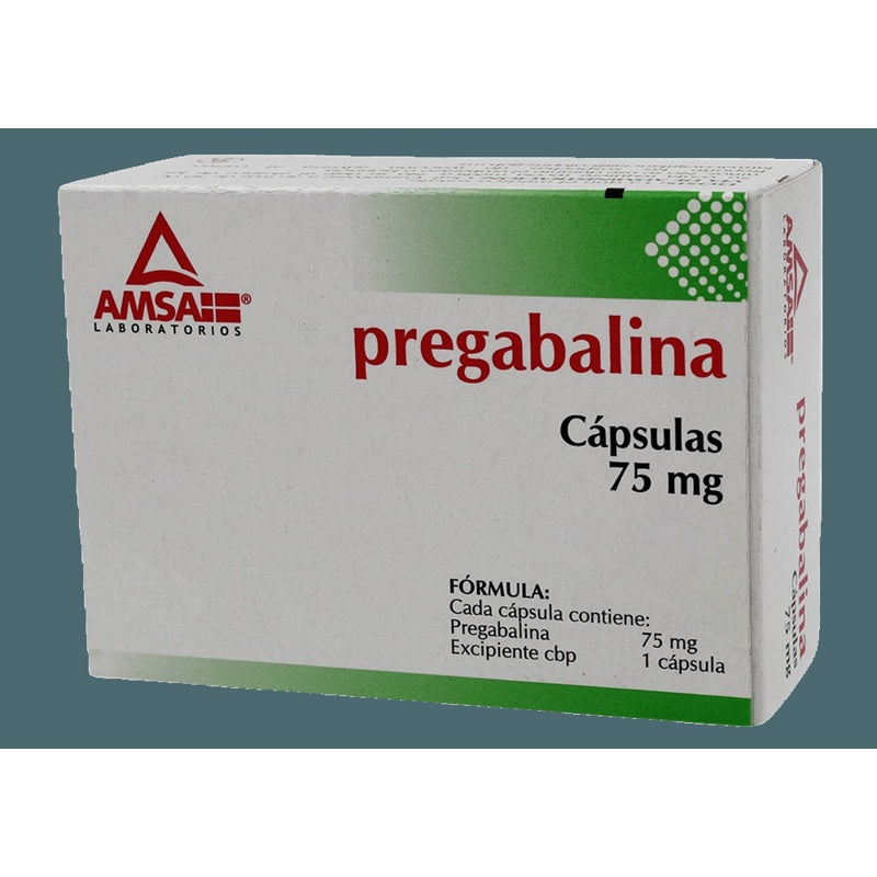 Pregabalina 75 Mg Con 28 Capsulas Amsa
