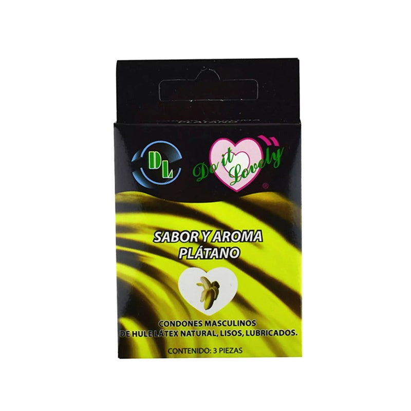 Preservativo D L Banana 3 Piezas