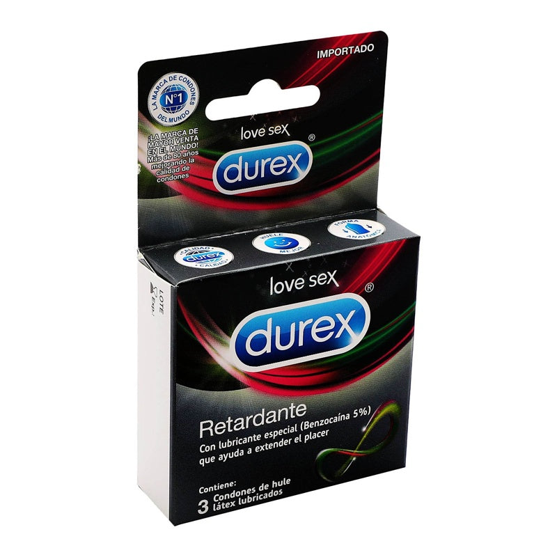 Preservativo Durex Retardante 3 Piezas 7501159033589 perfil 2