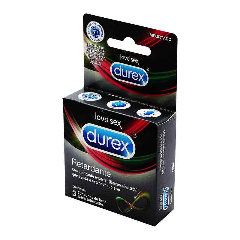 Preservativo Durex Retardante 3 Piezas 7501159033589 perfil 3