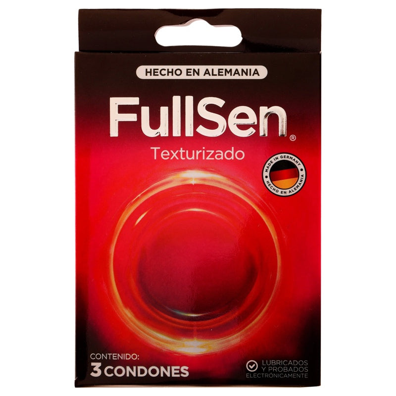 Preservativo Fullsen Texturizado Con 3S