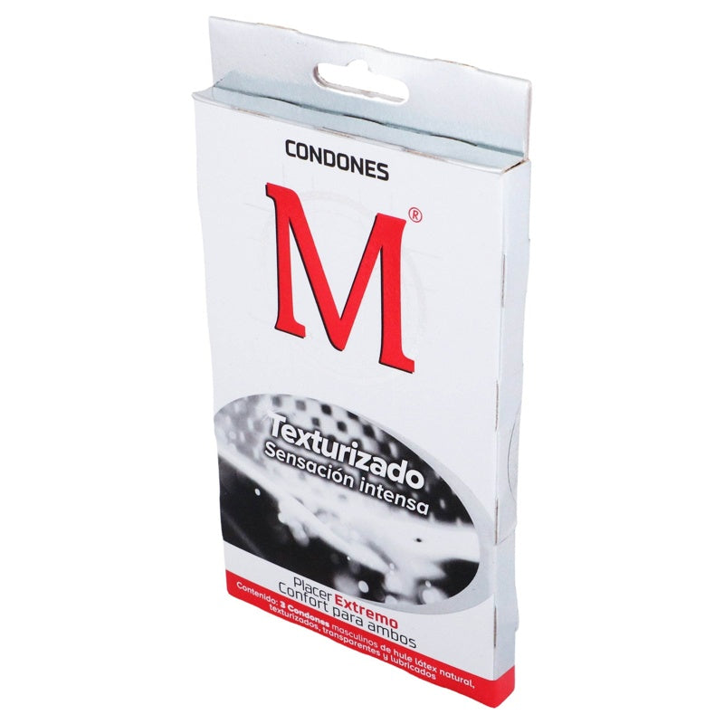 Preservativo M Texturizado 3 Piezas 650240009525 perfil 4