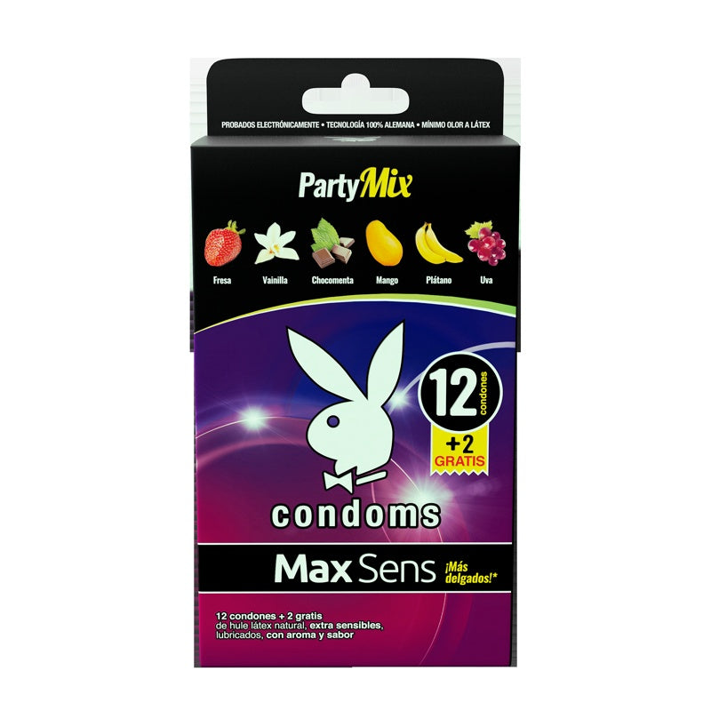 Preservativo Playboy Maxsens Party 12+2 Piezas