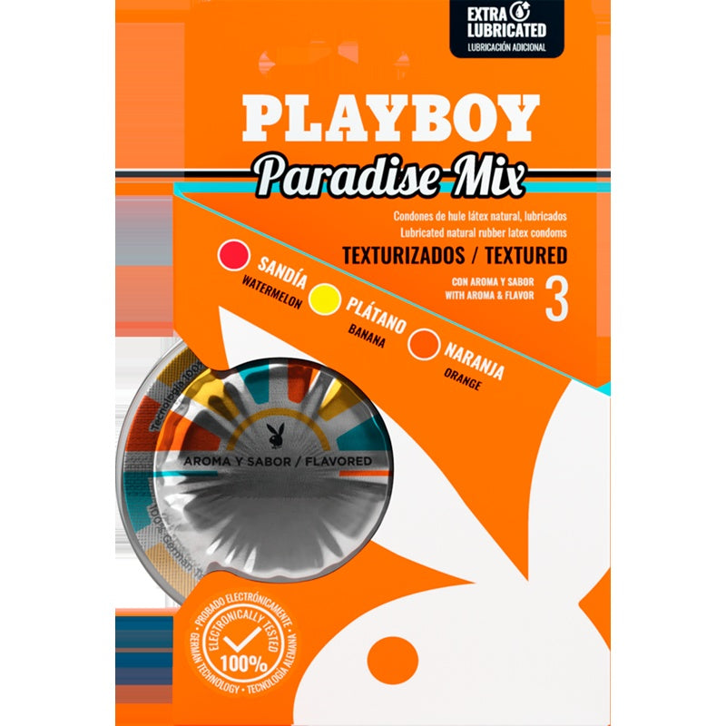 Preservativo Playboy Paradise 3 Piezas 7506357700011