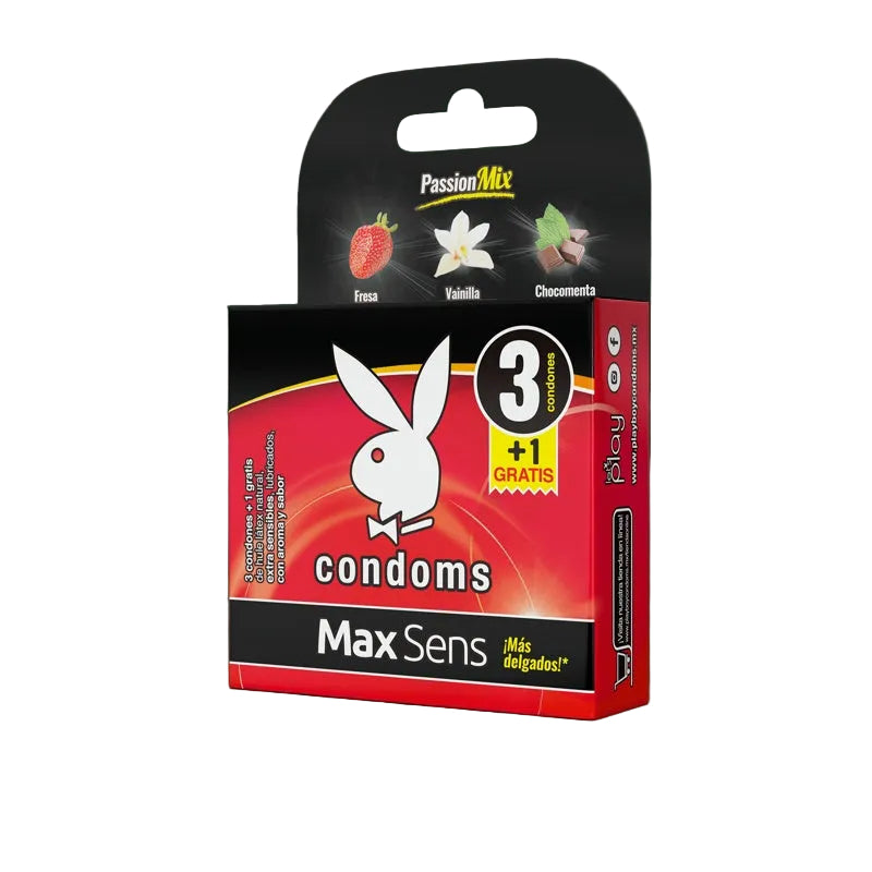 Preservativo Playboy Passion Mix 3+1 perfil 2 7503014377180