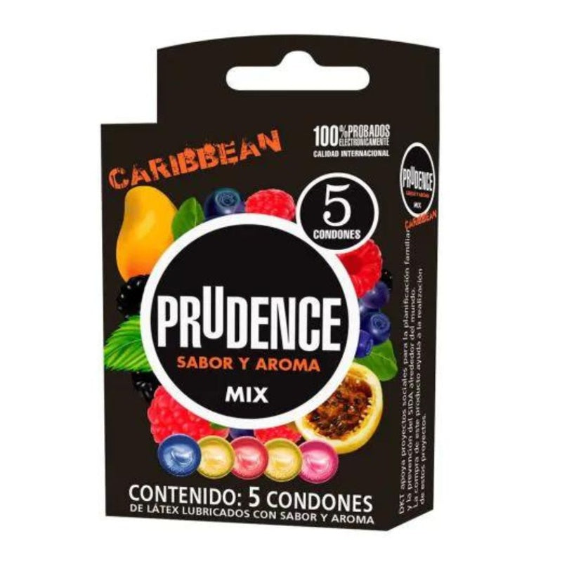 Preservativo Prudence Caribbean 5 Piezas 7502214983573