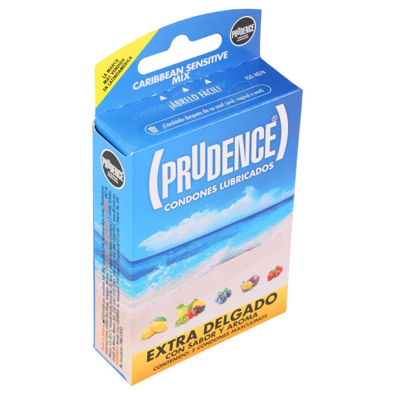 Preservativo Prudence Caribbean 5 Piezas 7502214983573 perfil 2