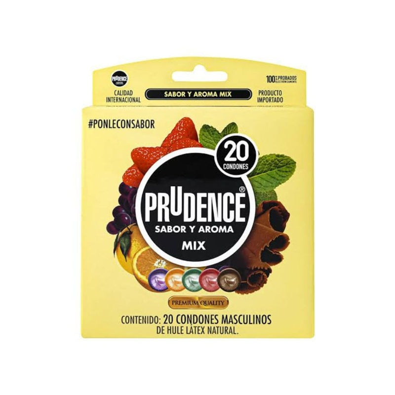 Preservativo Prudence Mix 20 Piezas 7502214982835