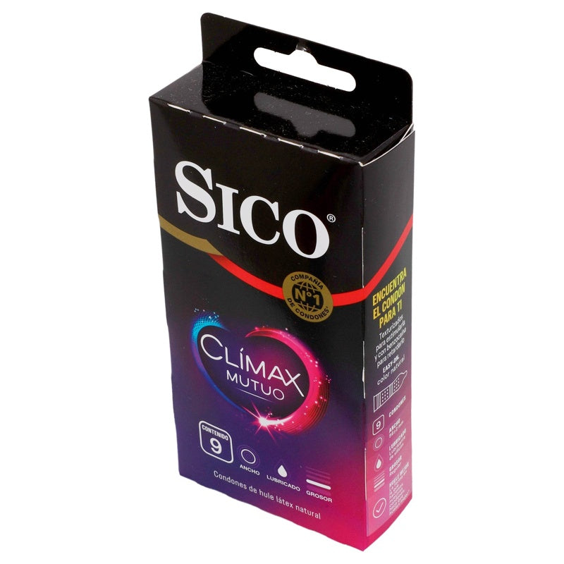 Preservativo Sico Climax Mutual 9 Piezas 7501058799678 perfil 3