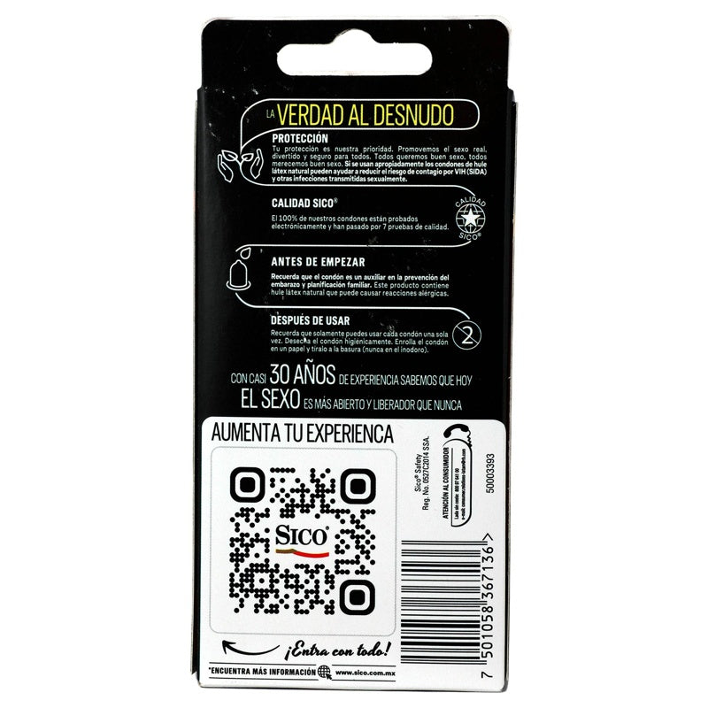 Preservativo Sico Safety 9 Piezas 7501058367136 perfil 6