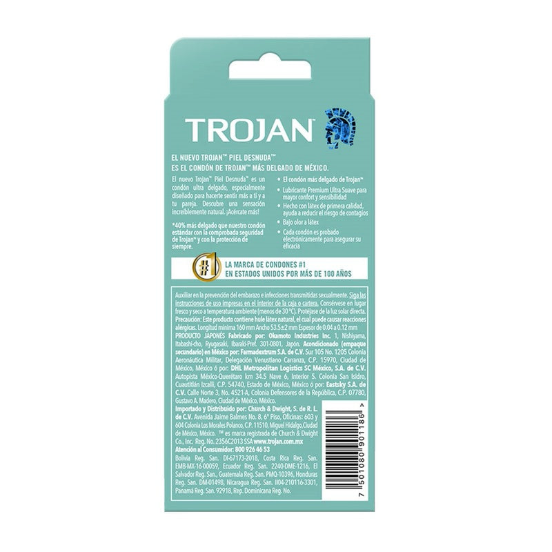 Preservativo Trojan Piel Desnuda 3 Piezas 7501080901186 perfil 4